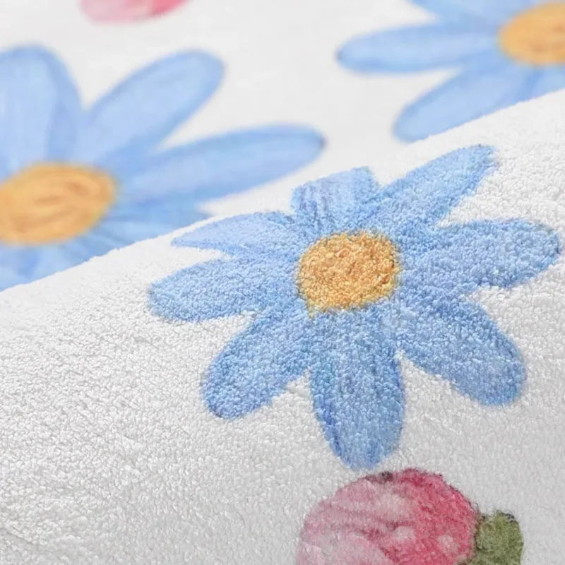 Afralia™ Cartoon Ball Print Cozy Carpet: Anti-Slip, Stain-Resistant Bedside Rug