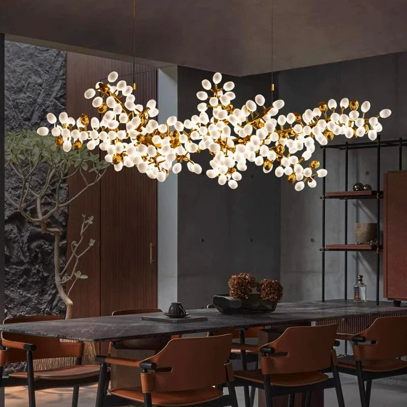 Afralia™ LED Chandelier Lighting for Living Room Salon Bedroom Dining Room Decor