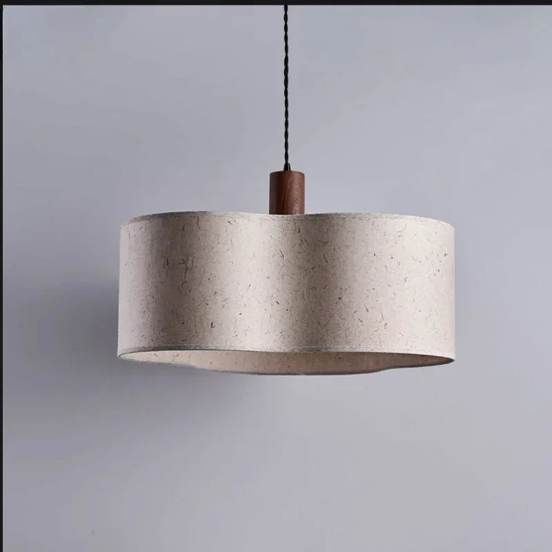 Afralia™ Cream Wabi-sabi Chandelier Lamp Retro Japanese-style Bedroom Decor Lighting