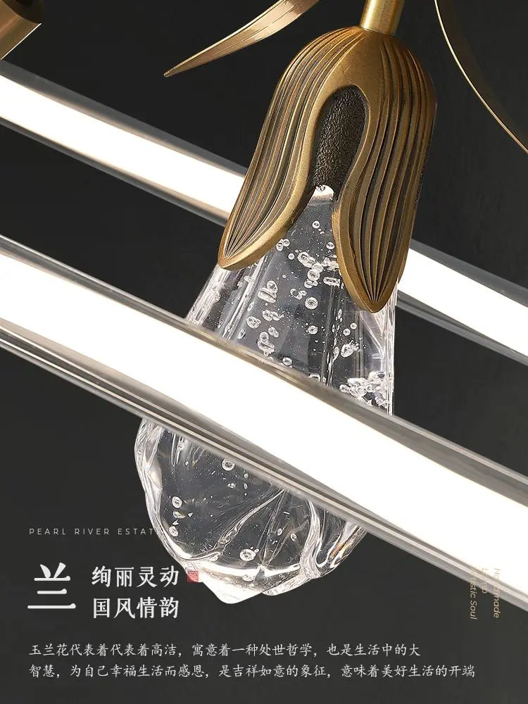 Afralia™ Modern Chinese Style Office Creative Chandelier