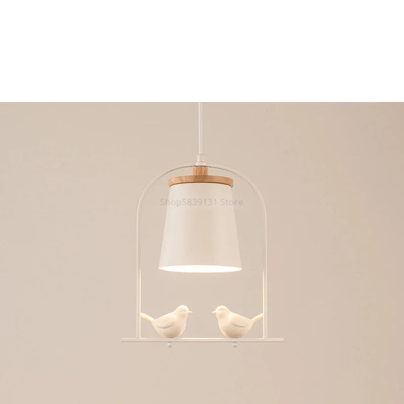 Afralia™ Nordic Bird LED Pendant Light Fixture for Dining Table and Bedroom