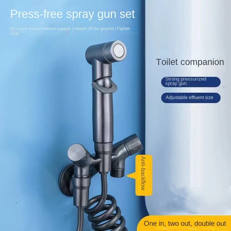 Afralia™ Handheld Bidet Sprayer Set - Hygienic Toilet Cleaning Shower Kit