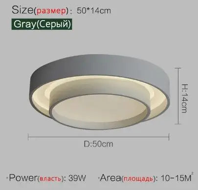 Afralia™ Nordic Round Ceiling Lamp for Living Room, Bedroom, Dining Room Decor