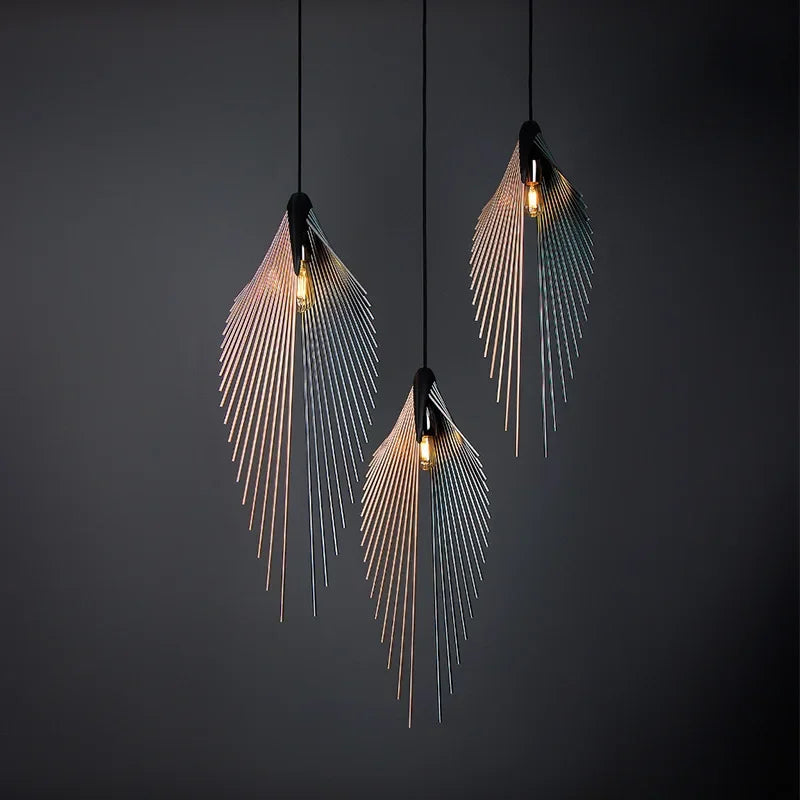 Afralia™ Designer Flying Wing Shape LED Chandeliers | Modern Living Room Pendant Lamps