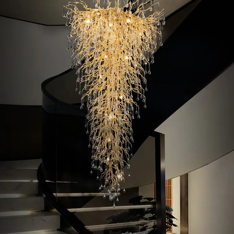 Afralia™ Crystal Ceiling Chandelier - Luxury Lighting for Modern Spaces