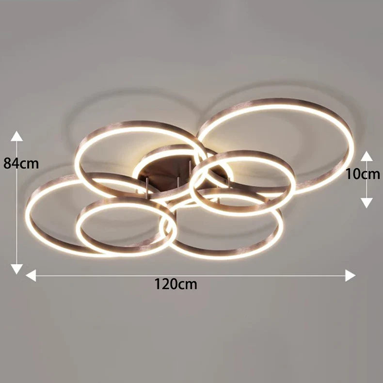 Afralia™ Smart LED Ceiling Lights for Nordic Home Decor