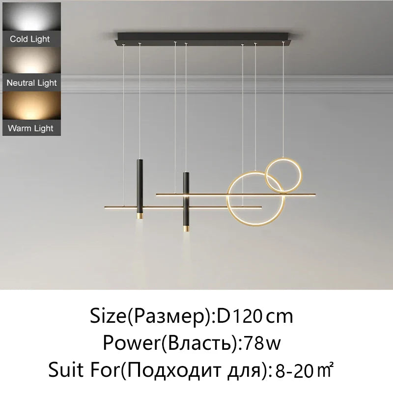 Afralia™ Minimalist LED Pendant Lights for Home Decor Indoor Lighting