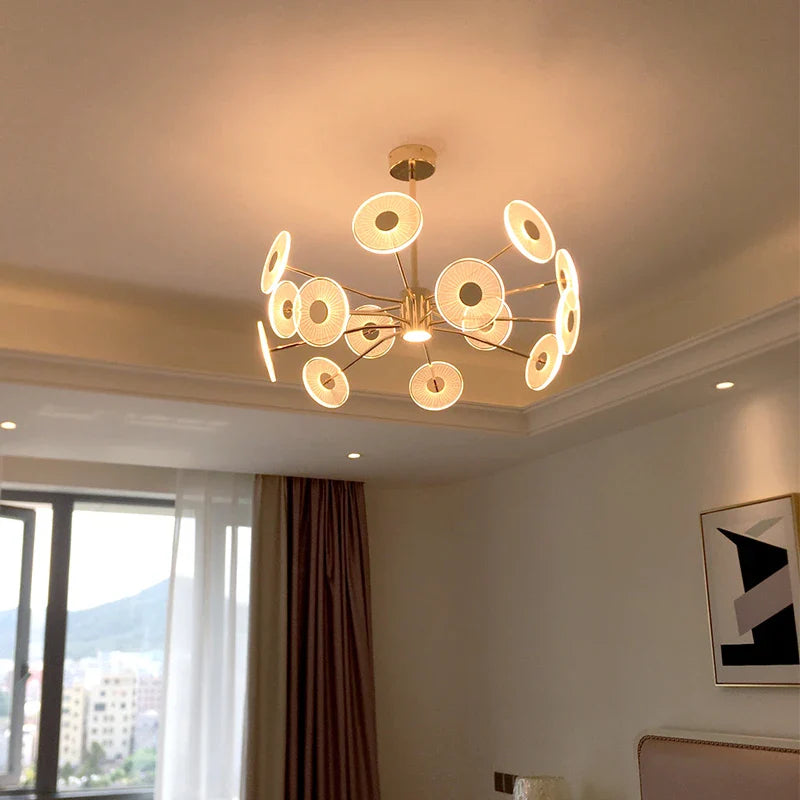 Afralia™ Luxury Nordic LED Chandelier for Living, Dining, and Bedroom