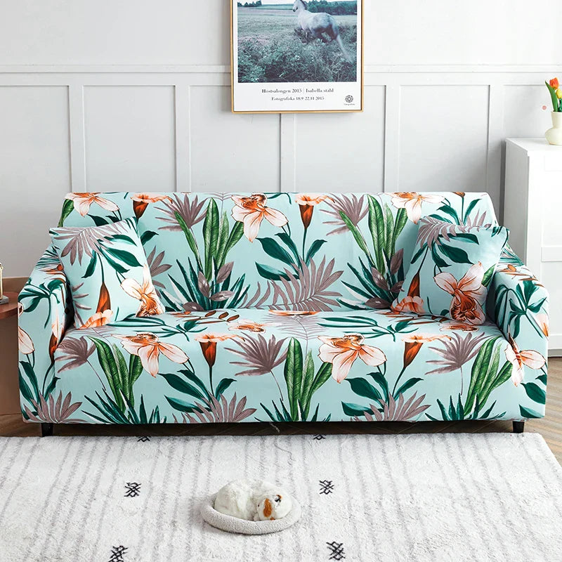 Afralia™ Stretch Sofa Cover Slipcover for 3 Seater Couch - Print Protector