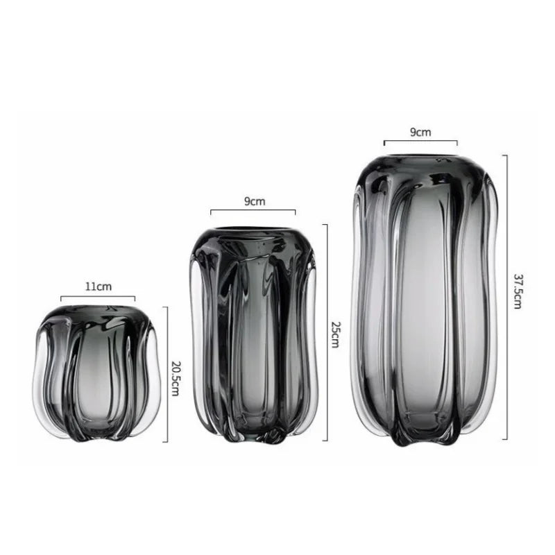 Afralia™ Glass Vase for Hydroponics & Flower Arrangement - Home Decor Accent