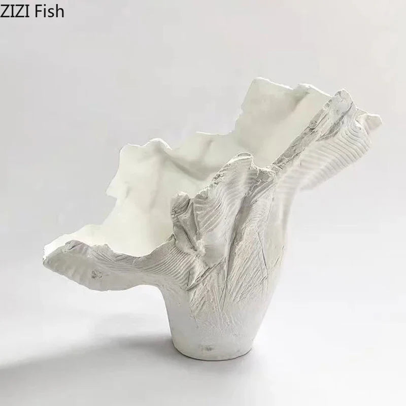 Afralia™ Irregular Shape Vase: Abstract Desk Decoration for Aesthetic Room Decor