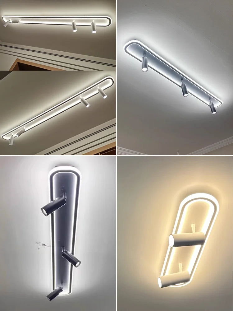 Afralia™ LED Modern Chandelier for Living Room Bedroom Indoor Lighting