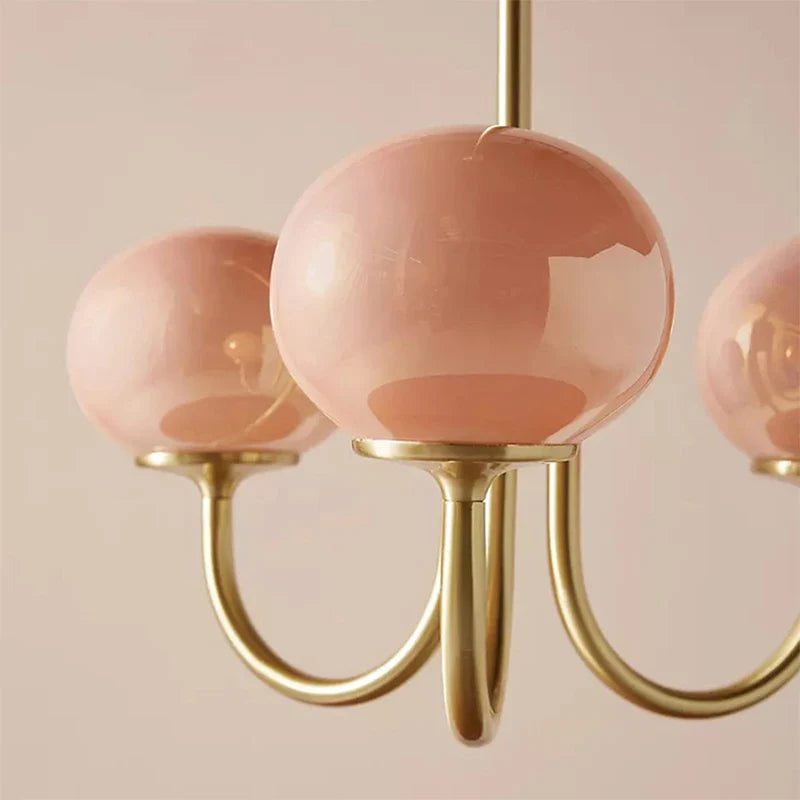 Afralia™ Cream Pink Bedroom Pendant Light for Cozy Living Spaces