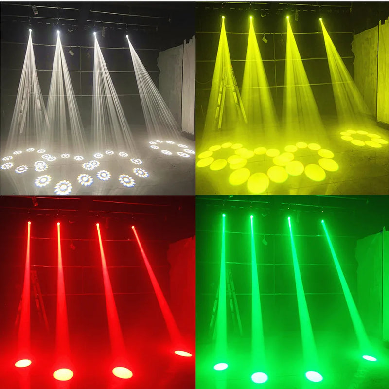 Afralia™ 120W LED Moving Head Light Beam Spot Wash Gobo 8 Face Roto Prism