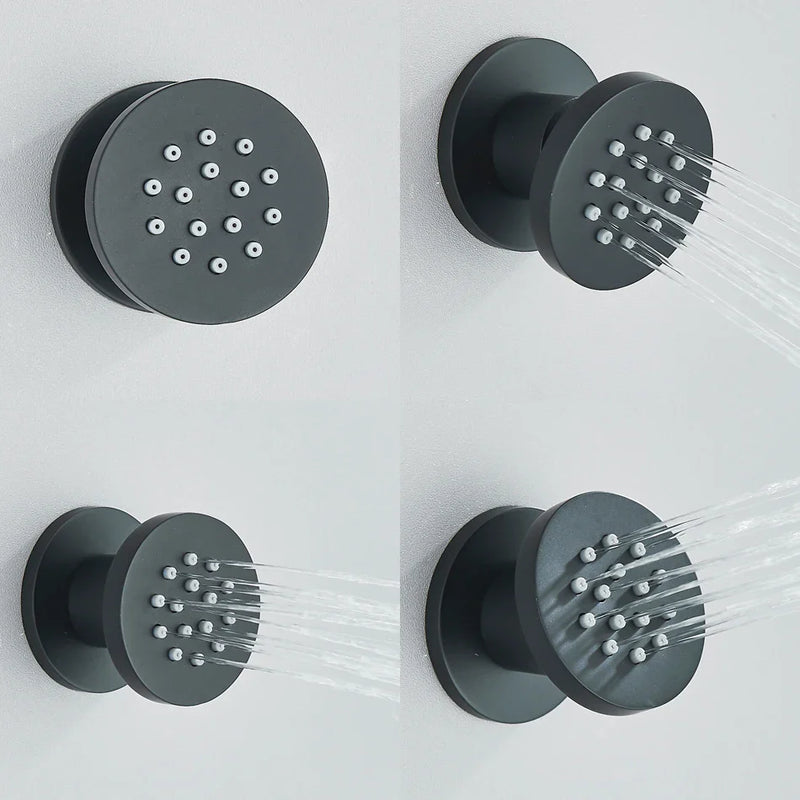 Afralia™ Brass Body Round Shower SPA Jets for Luxurious Bathroom Massage Experience