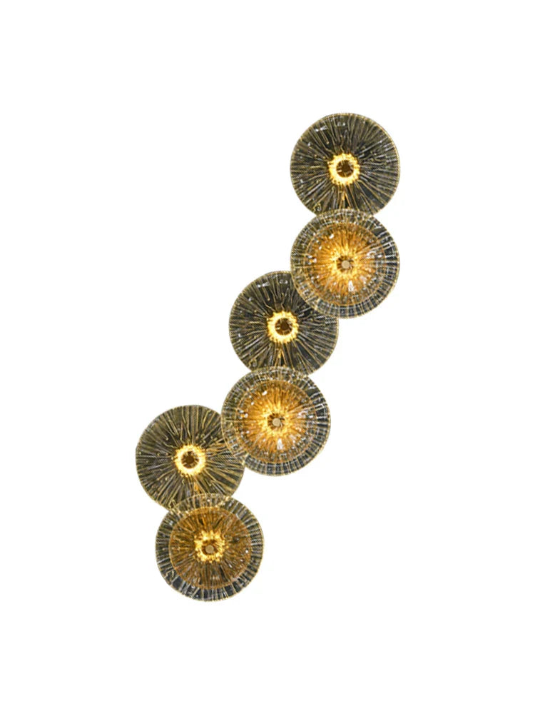 Afralia™ Modern Round LED Wall Lamp Luxury Design Indoor Lighting Fixture