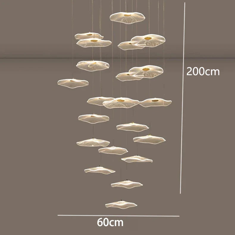 Afralia™ Modern Crystal Chandelier: Stair Pendant Lamp for Stylish Living Room Lighting