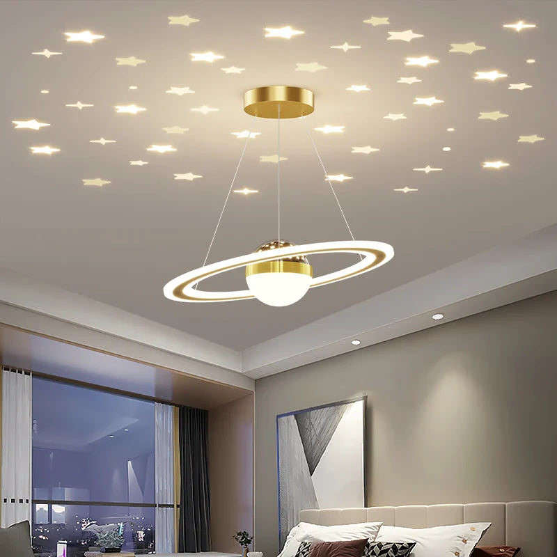 Afralia™ LED Gypsophila Chandelier for Modern Living Room Decor - Crown Ceiling Pendant Light