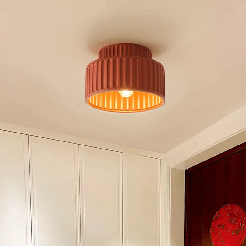 Afralia™ Nordic Resin LED Ceiling Light for Home Indoor Decoration