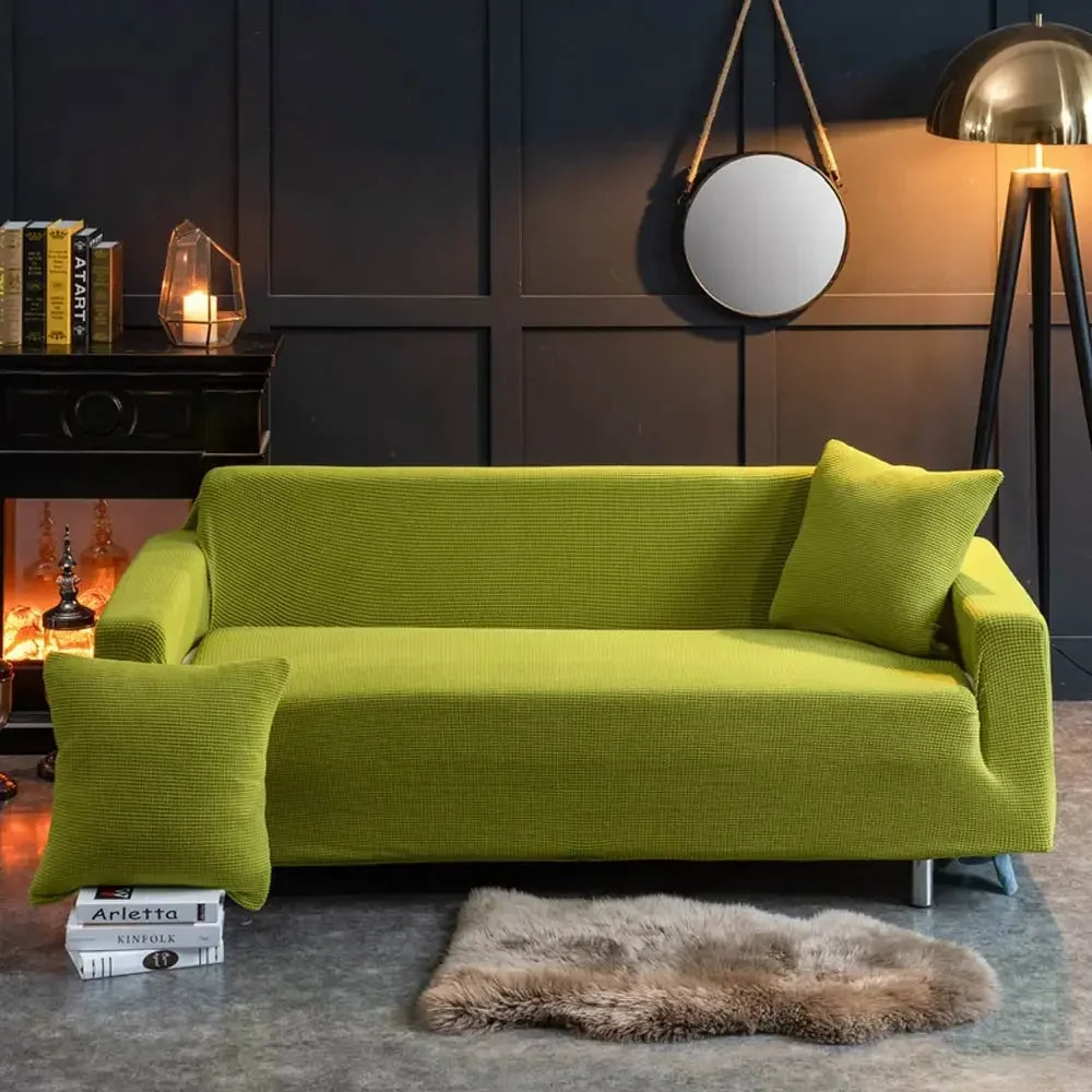 Afralia™ 3D Quilted Sofa Cover: Soft Cozy Stretch Spandex Couch Slipcover