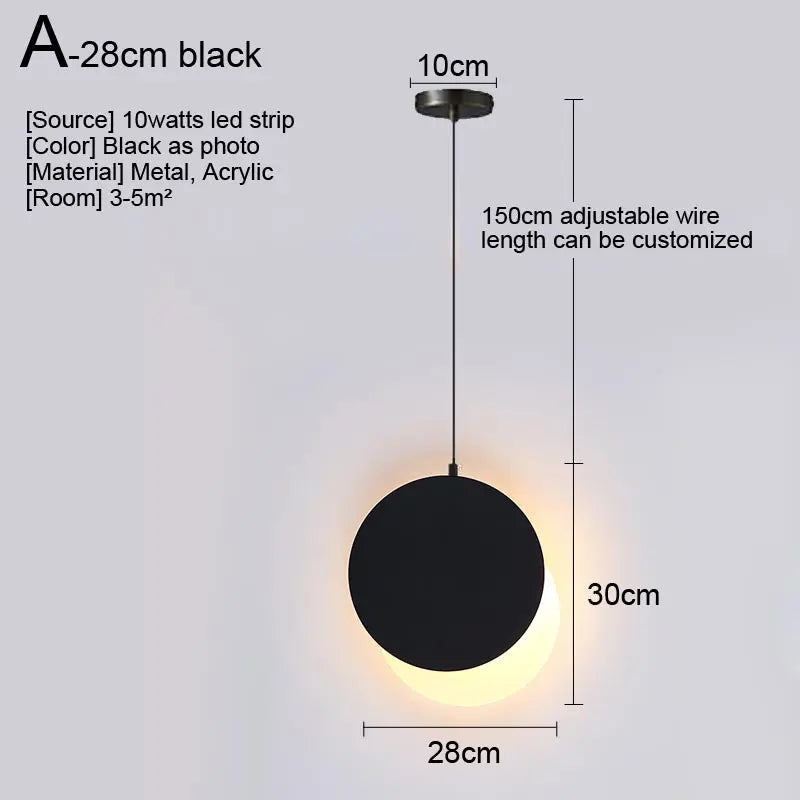 Afralia™ Nordic LED Pendant Light Fixture for Indoor Lighting in Living Room, Kitchen, Dining