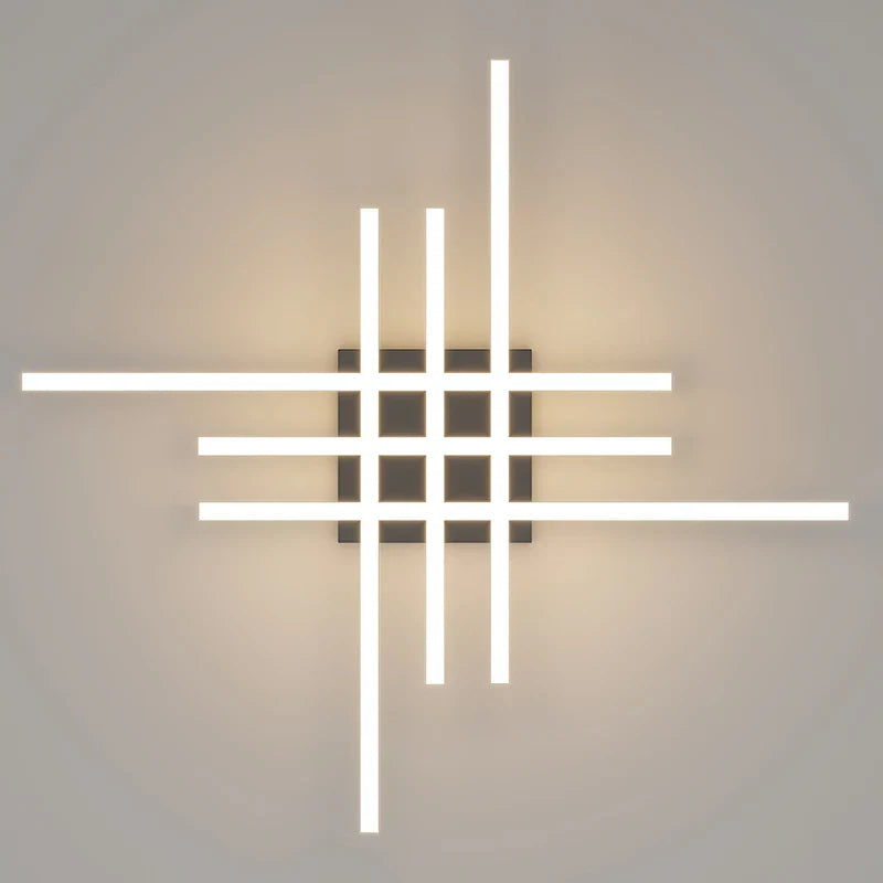 Afralia™ Gold Black Acrylic LED Chandeliers: Elegant Indoor Lighting for Bedroom, Dining, Living Room