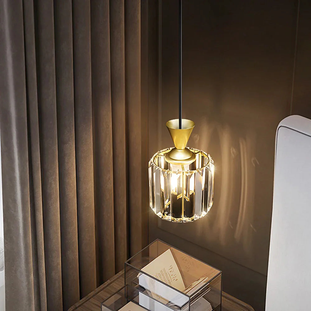 Afralia™ Crystal Pendant Chandelier: Elegant Lighting for Home, Shop, and Cafe