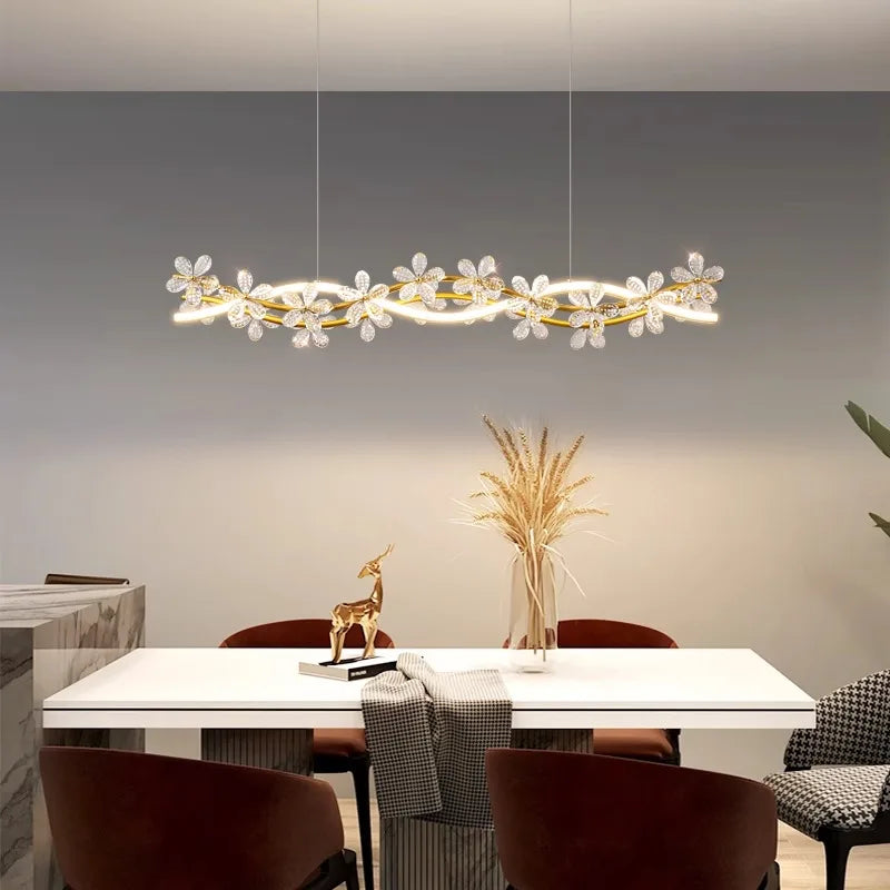 Afralia™ Modern LED Pendant Chandeliers for Home Decor & Dining Room Lighting