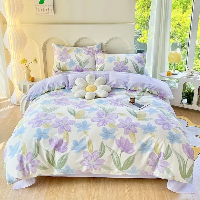 Afralia™ Cotton Printed Bedding Set for Sweet Cozy Sleep