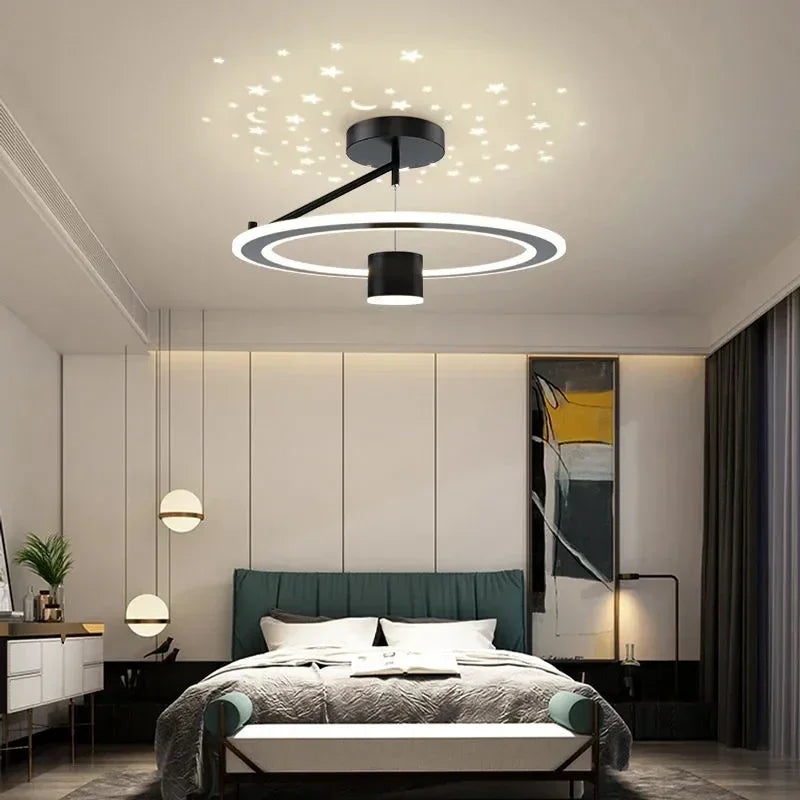 Afralia™ Luxury LED Ceiling Chandelier Dimmable Fixture for Living Room, Bedroom, Dining Décor