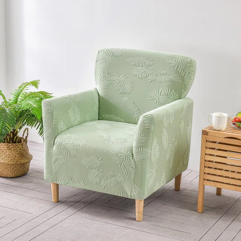 Afralia™ Stretch Fleece Accent Chair Cover - Solid Color Slipcovers for Sofa
