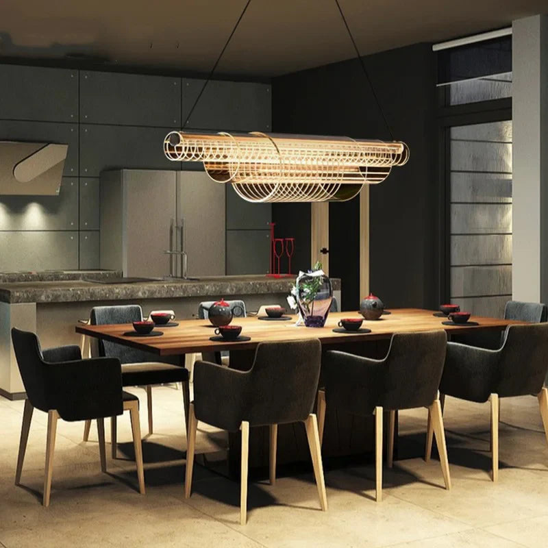 Afralia™ Luxury LED Pendant Ceiling Lamp for Elegant Room Decor