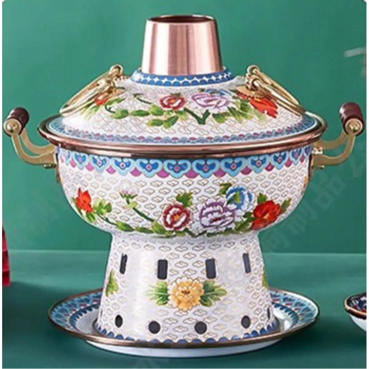 Afralia™ Small Hot Pot Set | Purple Copper Eco-Friendly Oil Separate Meal Household Pot