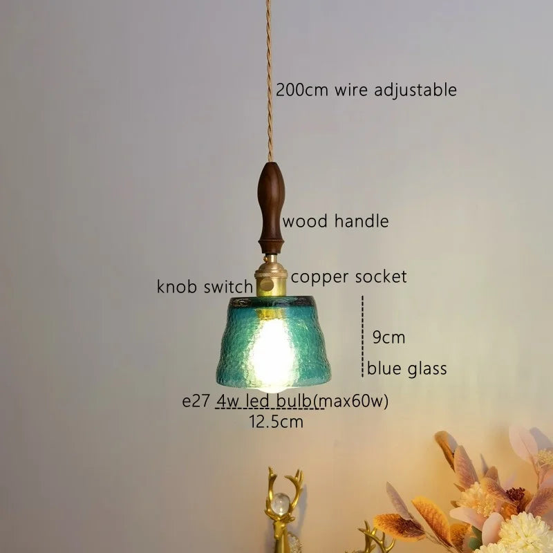 Afralia™ Amber Pendant Light: Nordic Copper Hanging Lamp for Modern Home Decor