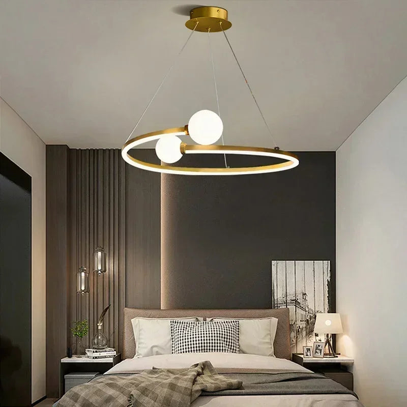 Afralia™ Iron LED Chandelier Light, Ideal for Living Room, Restaurant, Study, Kitchen, Garage