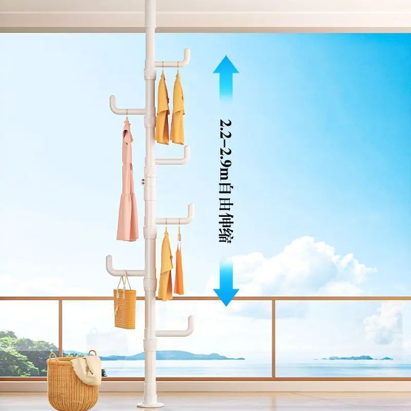 Afralia™ Clothing Storage Hanging Rail Coat Rack for Bedroom and Living Room