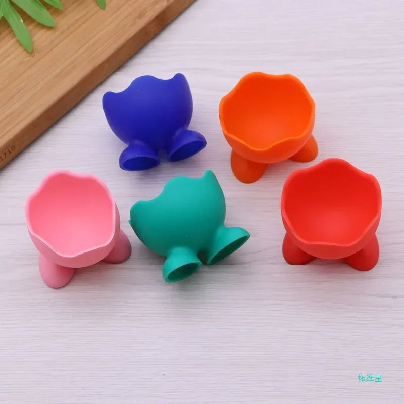 Afralia™ Silicone Egg Holder Cup Tray Kitchen Storage Box Restaurant Decor