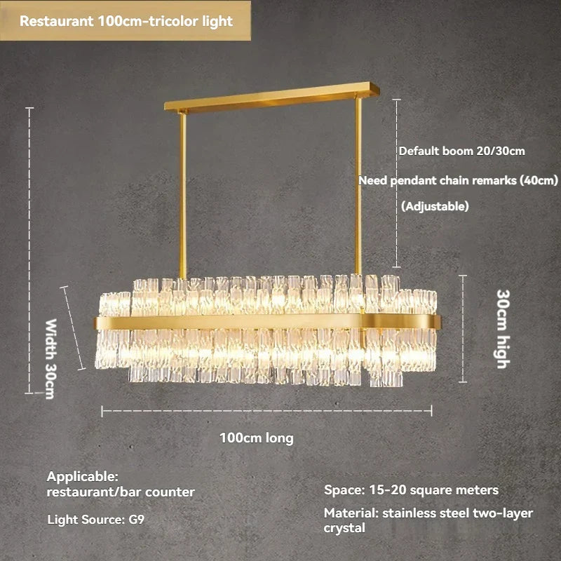 Luxury Crystal Chandelier - Afralia™ LED Lighting for Home Decor, Living Room, Bedroom & Dining Area
