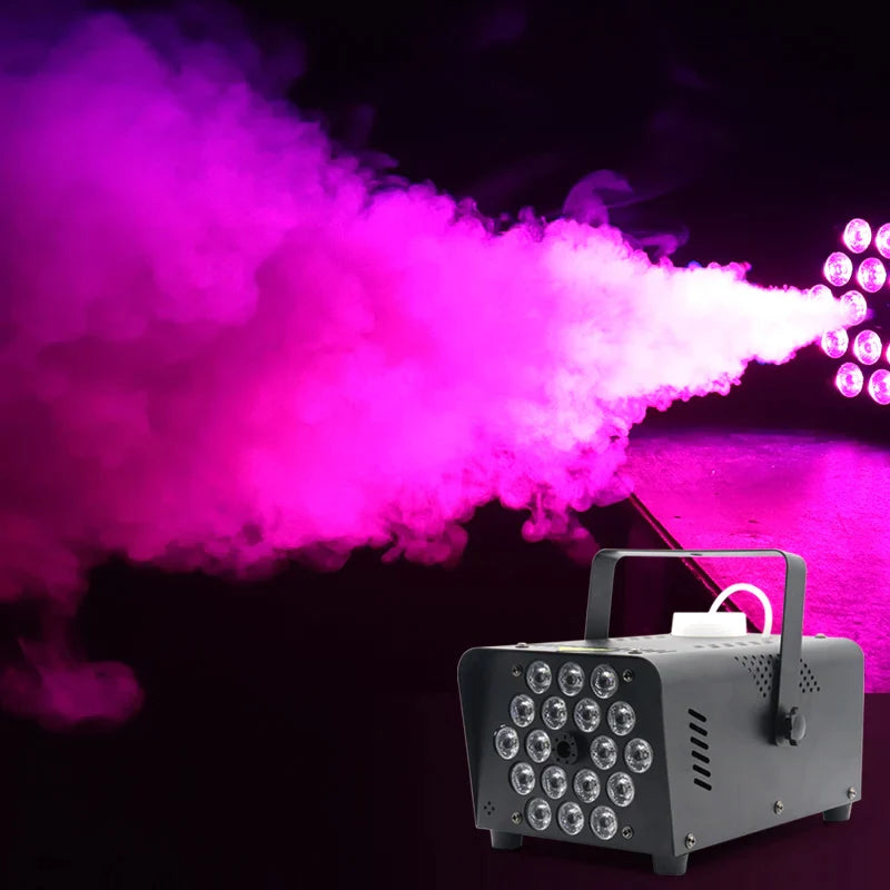 Afralia™ 500W Smoke Machine with 13 Color Lights & Wireless Remote Control