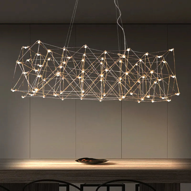 Afralia™ Elegant Stainless Steel Chandelier for Modern Spaces