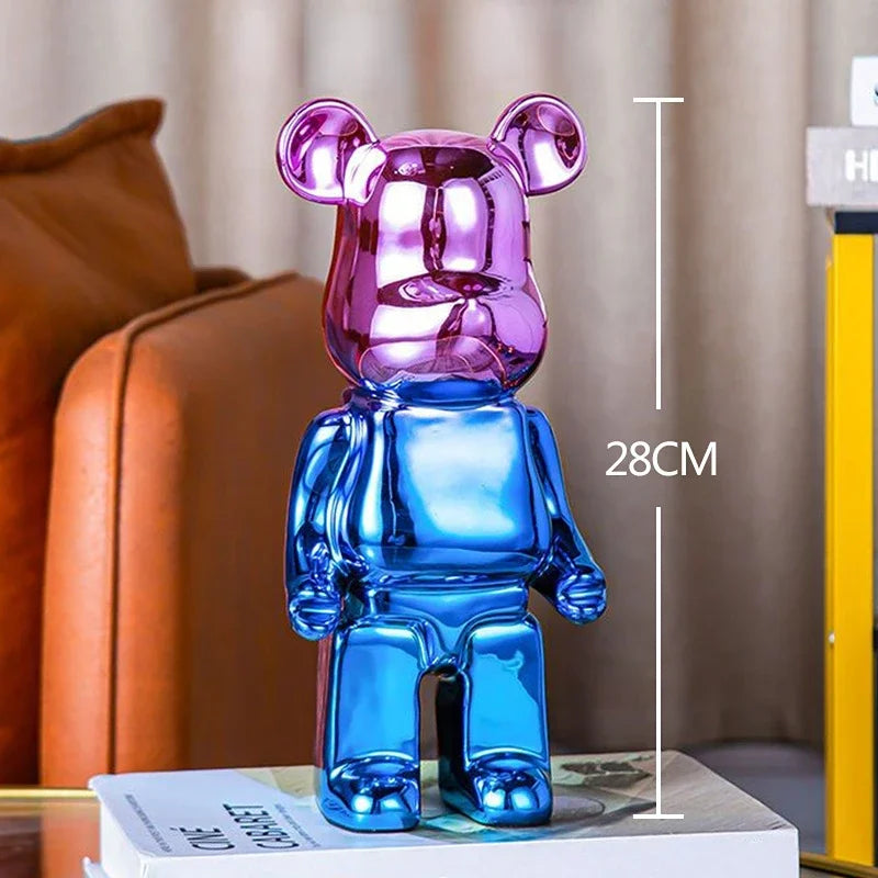 Afralia™ Bear TV Cabinet Sculpture Decor Piggy Bank, Home Decoration Art Statue