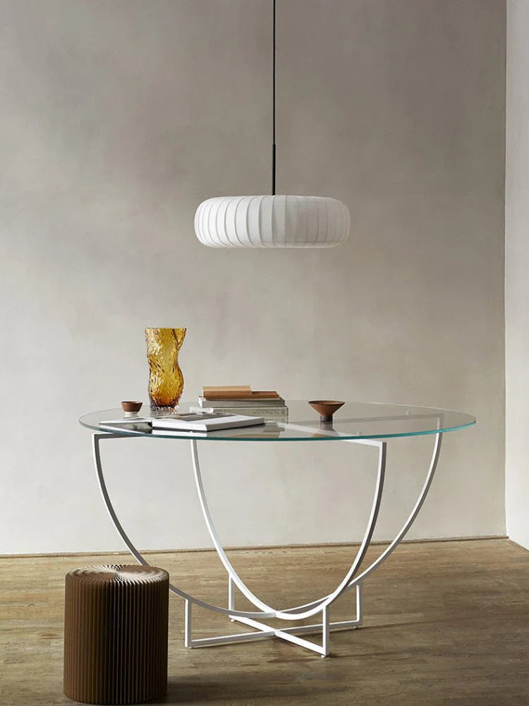 Afralia™ Pumpkin Silk Light Pendant - Japanese Style Minimalist Living Room Kitchen Lamp