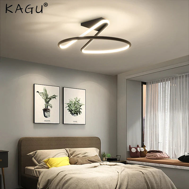 Afralia™ Modern Duplex Villa Bedroom Ceiling Light