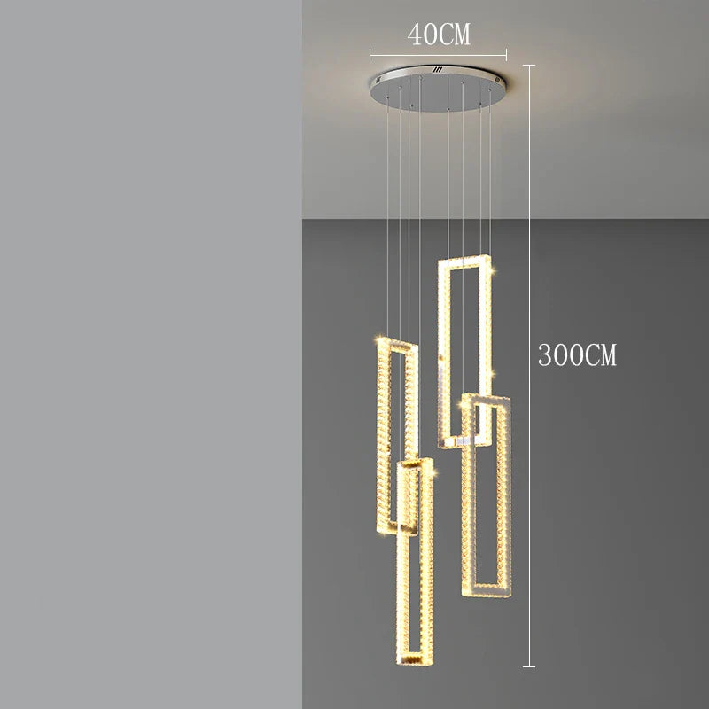 Afralia™ Crystal Pendant Lights: Modern Smart Indoor Lighting for Living Room, Dining Room