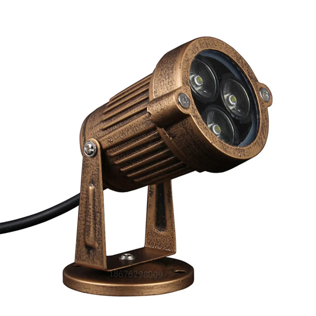 Afralia™ Outdoor LED Bronze Spotlights for Landscape Walls Trees Rusti