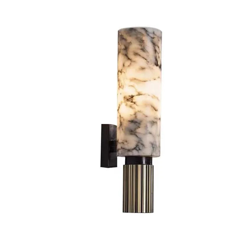 Afralia™ Marble Wall Lamp Copper Light Luxury Natural Marble Wall Lamp