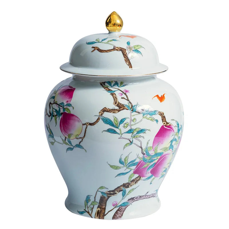 Afralia™ Retro Chinese Tea Storage Pot Porcelain Jar Set for Home Decoration