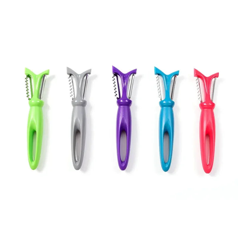 Afralia™ 3-in-1 Stainless Steel Vegetable Peeler Zester with Plastic Handle