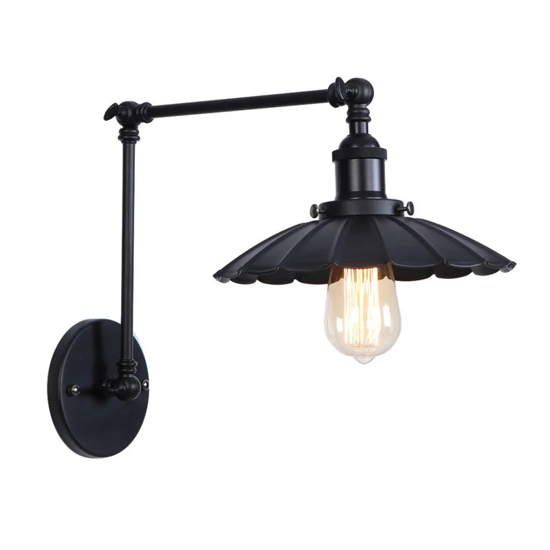 Afralia™ Vintage Loft LED Wall Lights with Pull Chain Switch for Bathroom Mirror, Stair, Living Room