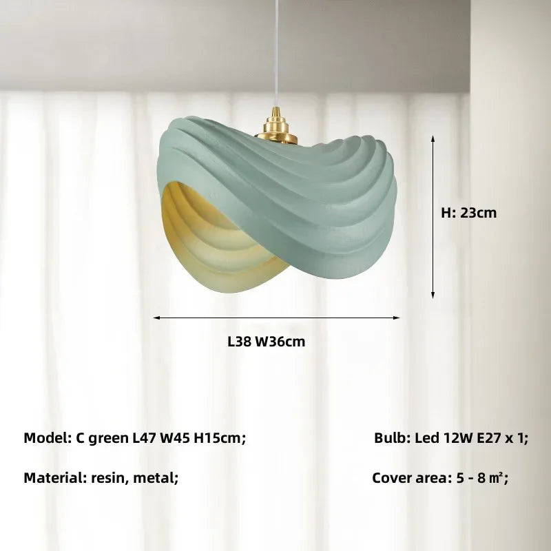 Afralia™ Minimalist Resin Pendant Lights for Dining Room, Bar, and Kitchen